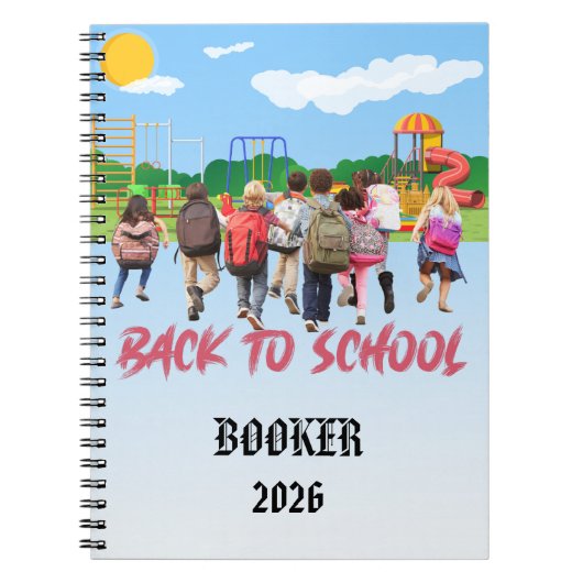 Op-Back-To-School Aanpasbare Notitieboek (Voorkant)