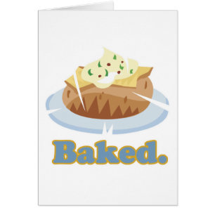 Op BAKED gebakken aardappel