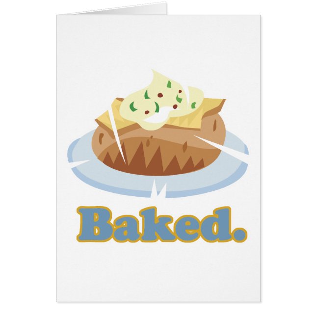Op BAKED gebakken aardappel (Voorkant)