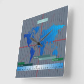 Op basis van Forex Timezone Clock GMT Vierkante Klok (Hoek)