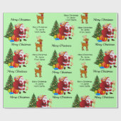 Op basis van kerstpapier uit de naam van Santa Chi Cadeaupapier (Vlak)