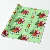 Op basis van kerstpapier uit de naam van Santa Chi Cadeaupapier (Uitgerold)