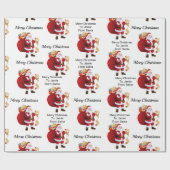 Op basis van kerstpapier uit de naam van Santa Chi Cadeaupapier (Vlak)