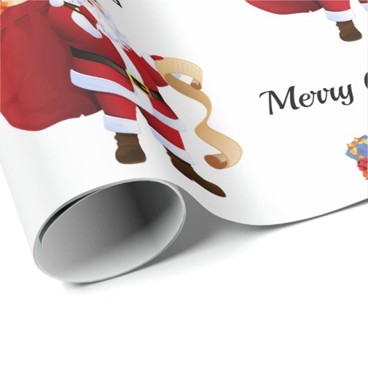 Op basis van kerstpapier uit de naam van Santa Chi Cadeaupapier (Rol Hoek)