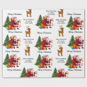 Op basis van kerstpapier uit de naam van Santa Chi Cadeaupapier (Vlak)