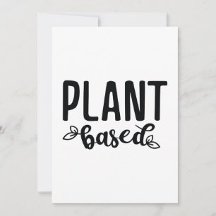 Op basis van planten bedankkaart