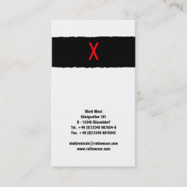 Op basis van typografie visitekaartje