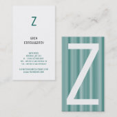 Op basis van typografie visitekaartje (Voorkant / Achterkant)