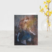 "Op Bended Knie" Notecard Kaart (Gele Bloem)