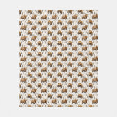 Op beren gebaseerde dieren in het wild fleece deken (Voorkant)