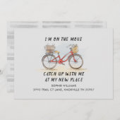 Op Beweging met Kat Bicycle Nieuw Adres Bewegend (Voorkant / Achterkant)