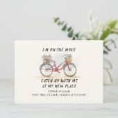 Op Beweging met Kat Bicycle Nieuw Adres Bewegend (Staand voorkant)