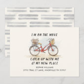 Op Beweging met Kat Bicycle Nieuw Adres Bewegend (Voorkant / Achterkant)