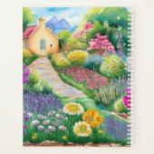 Op Bridgerton geïnspireerde waterverf Romantic flo Planner (Achterkant)