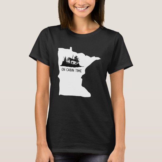 Op Cabin Time Minnesota T-shirt (Voorkant)