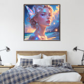 Op canvas gedrukt afdruk (Insitu (Slaapkamer))