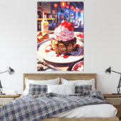 Op canvas gedrukt afdruk (Insitu (Slaapkamer))