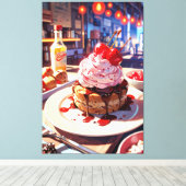 Op canvas gedrukt afdruk (Insitu (Houten vloer))