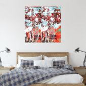 Op canvas gedrukt Corrosie Puls Afdruk (Insitu (Slaapkamer))