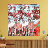 Op canvas gedrukt Corrosie Puls Afdruk (Insitu (Woonkamer))