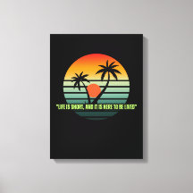 Op canvas gedrukt motivatie citaat wanddecor