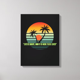 Op canvas gedrukt motivatie citaat wanddecor afdruk