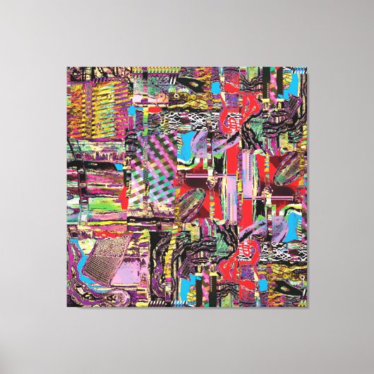Op canvas gedrukt stadsfractals afdruk (Voorkant)