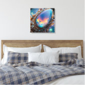 Op canvasprint (Fire Opal-9) Canvas Afdruk (Insitu (Slaapkamer))