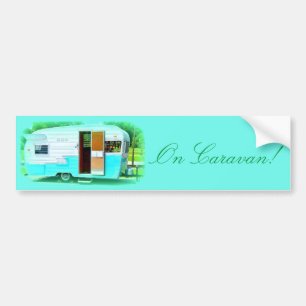 Op Caravan! Trailer Caravan Bumpersticker