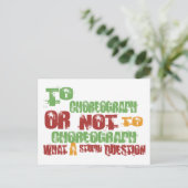 Op choreograaf briefkaart (Staand voorkant)