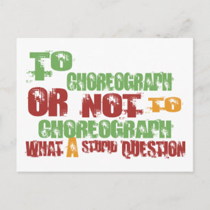 Op choreograaf briefkaart
