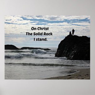 Op Christus de Solid Rock sta ik. Poster