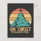 Op Christus, de stevige rots die ik sta Briefkaart (Voorkant)