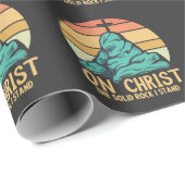 Op Christus, de stevige rots die ik sta Cadeaupapier (Rol Hoek)