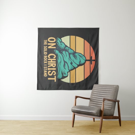 Op Christus, de stevige rots die ik sta Wandkleed (In Situ (horizontaal))