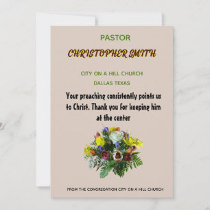 Op Christus gerichte waardering voor geestelijken Kaart