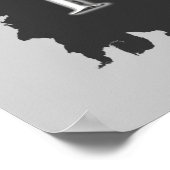 Op Christus sta ik in de stevige rots. Poster (Hoek)