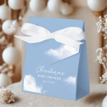 ✨ Op Cloud 9 Blauw Baby shower Favoriete Boxen ✨