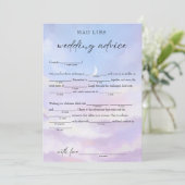 Op Cloud 9 bruiloft advies bruids libs spel Kaart (Staand voorkant)