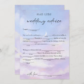 Op Cloud 9 bruiloft advies bruids libs spel Kaart (Voorkant / Achterkant)