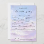 Op Cloud 9 bruiloft geloften bruids libs spel Kaart (Voorkant)