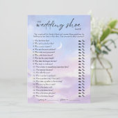 Op Cloud 9 bruiloft schoen spel Kaart (Staand voorkant)