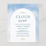 Op Cloud 9 Budget Bridal Shower Uitnodiging<br><div class="desc">Op Cloud 9 Budget Bridal Shower Uitnodiging</div>