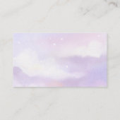 Op Cloud 9 Elegante kalligrafie QR Code Registry Informatiekaartje (Achterkant)