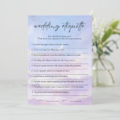 Op Cloud 9 Etiquette 911 Vrijgezellenfeest Game Ka Kaart (Staand voorkant)