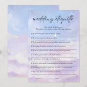 Op Cloud 9 Etiquette 911 Vrijgezellenfeest Game Ka Kaart (Voorkant / Achterkant)