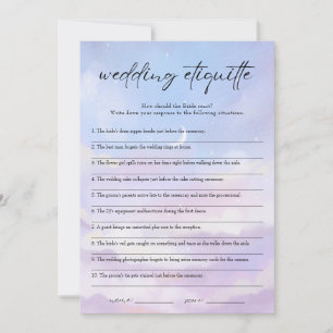 Op Cloud 9 Etiquette 911 Vrijgezellenfeest Game Ka Kaart