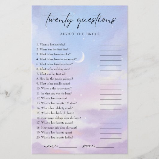 Op Cloud 9 Hoe goed ken je de bruid (Voorkant)