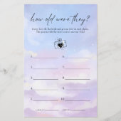 Op Cloud 9 hoe oud waren ze Vrijgezellenfeest spel (Voorkant)