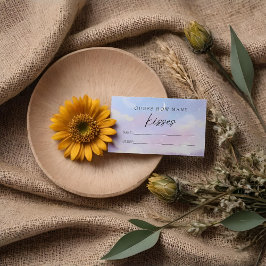 Op Cloud 9 hoeveel kussen Vrijgezellenfeest spel K Visitekaartje